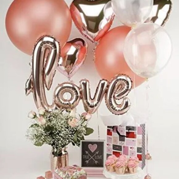 10 PCS 35g Rose Gold Balloon Weights, Round Balloon Weights- Balloon Holder - Picture 1 of 2